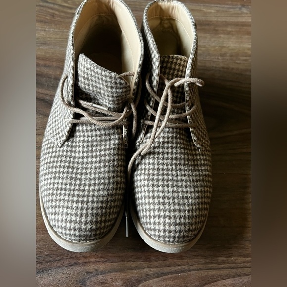 G H BASS ELYSE LACE UP HOUNDSTOOTH ANKLE BOOTIES SZ 6.5 - Picture 9 of 10